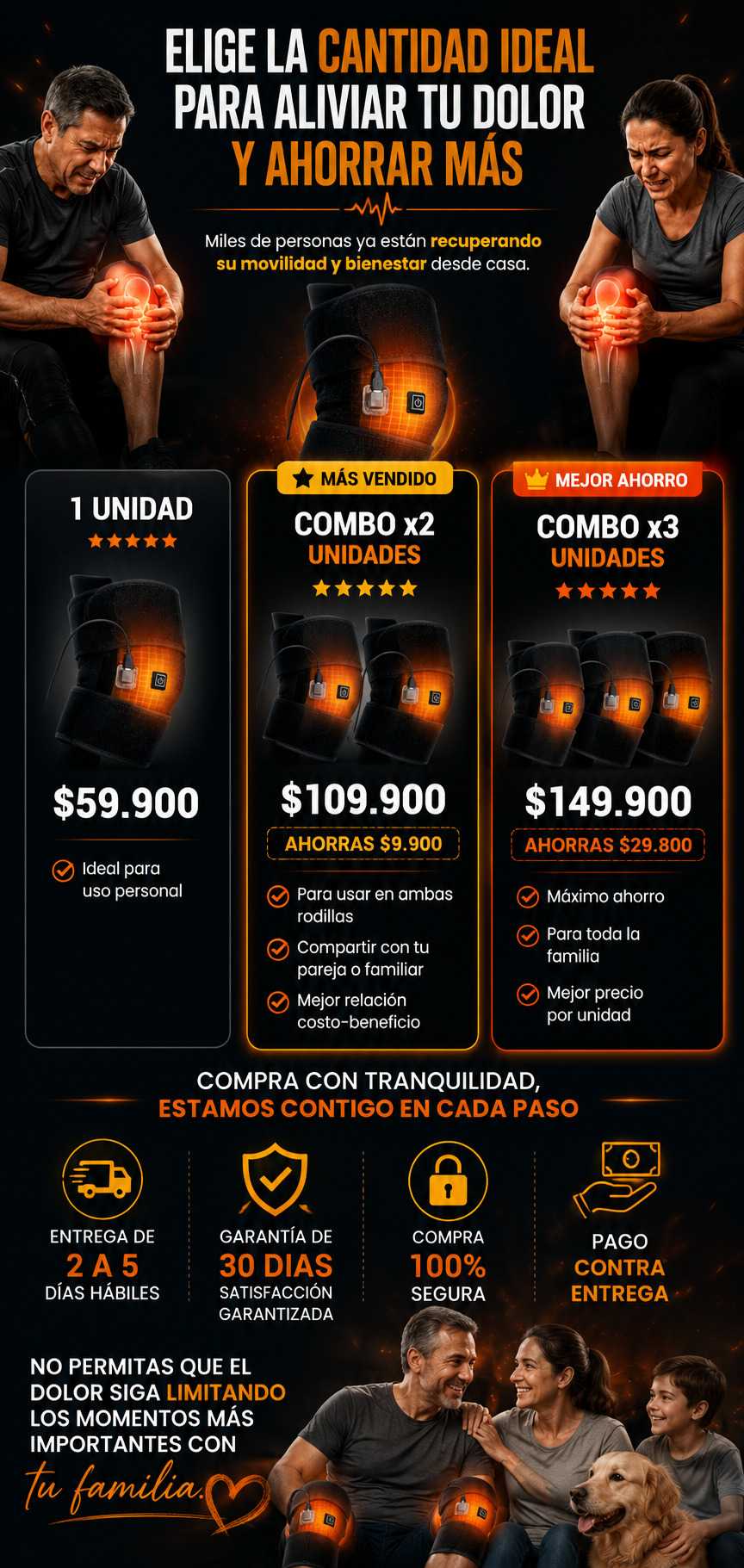 KneeCalm|Rodillera Térmica