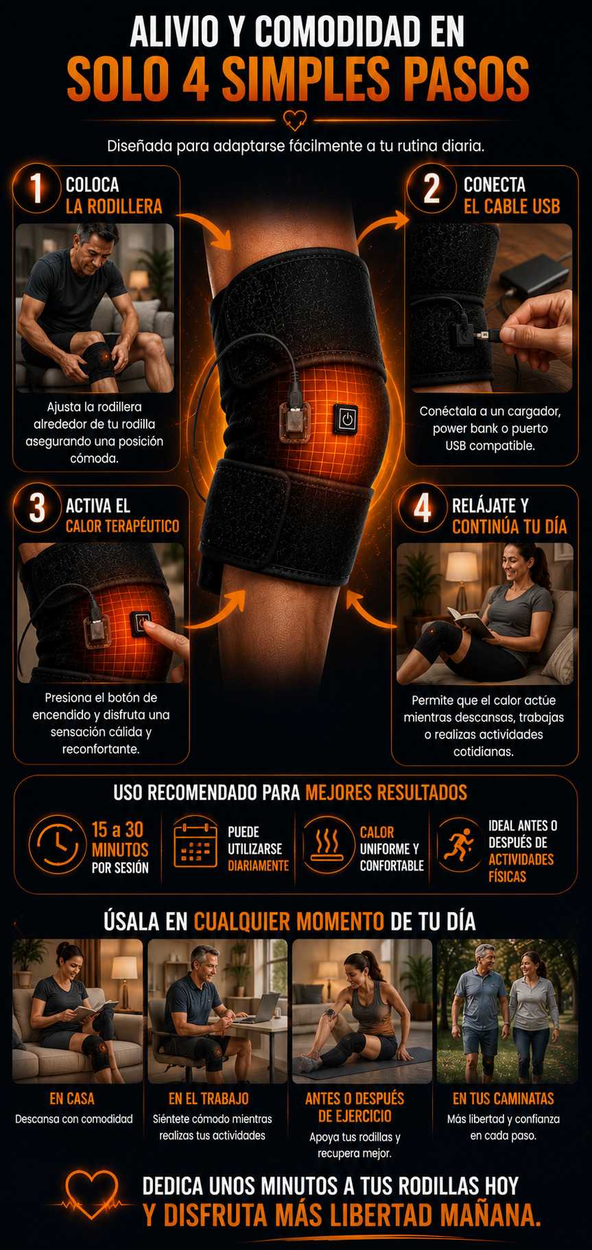 KneeCalm|Rodillera Térmica
